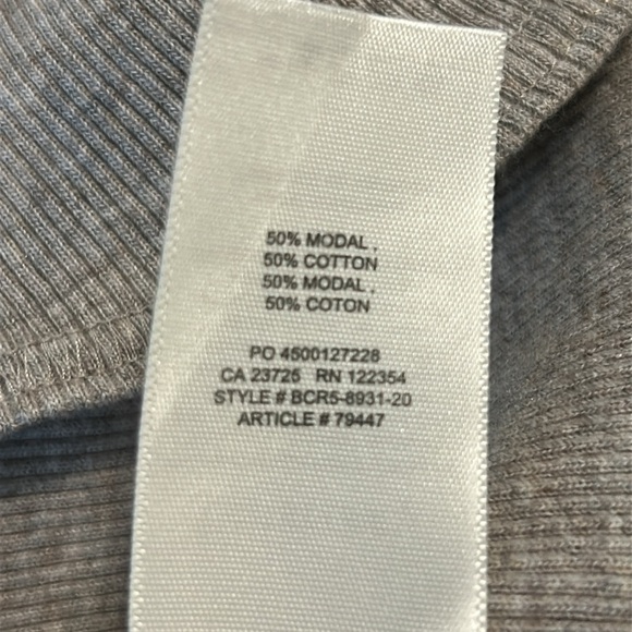 Aritzia Community Grey Midi Ribbed Sleeveless Stretch Tank Dress Size S - Picture 9 of 16